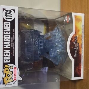 Funko Pop Deluxe Eren Hardened Blue Vinyl Figure